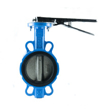 Hot Sale Rubber Lined Double Clip Pneumatic Cast Steel Price Butterfly Valve